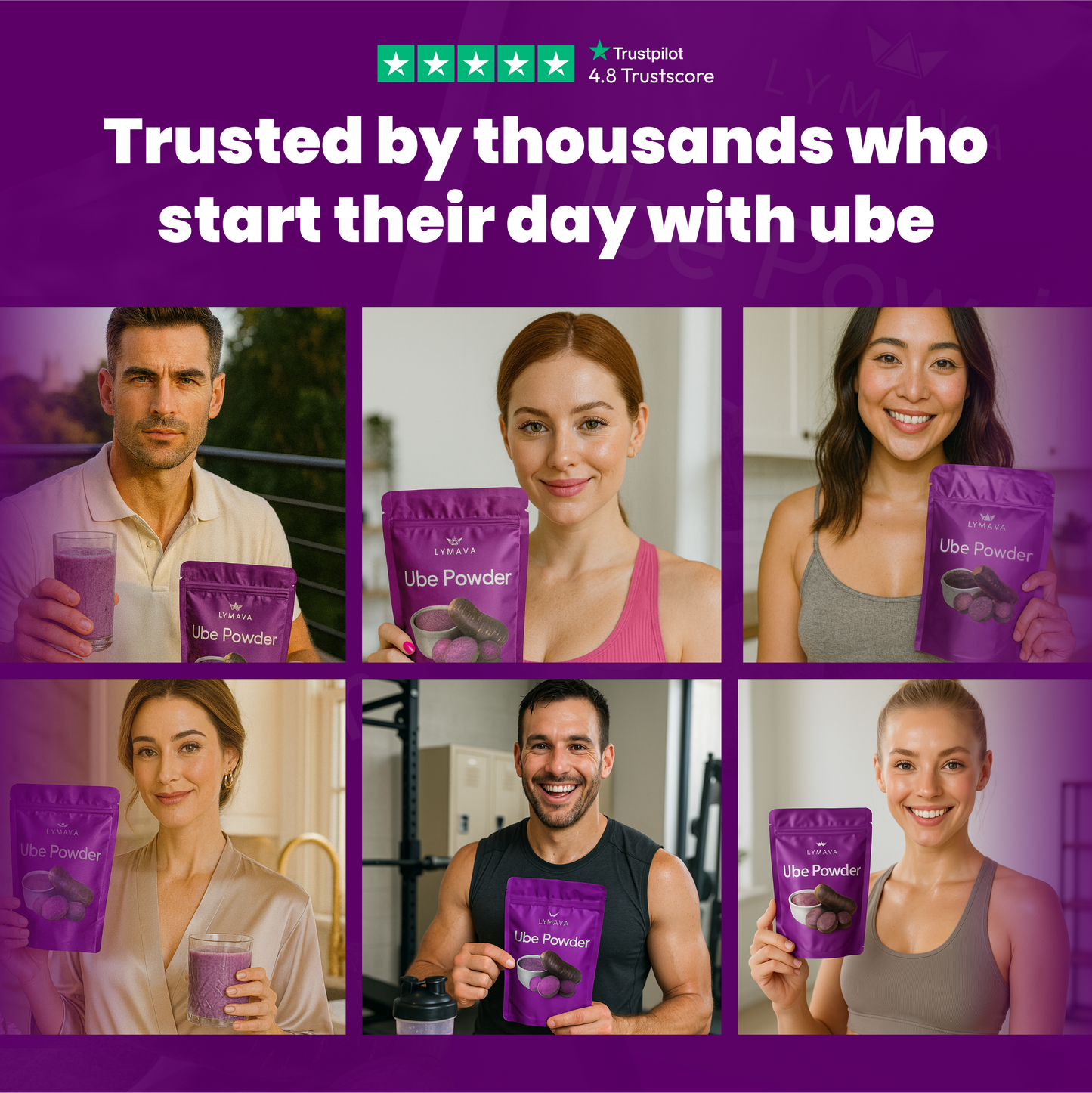 Lymava Natural Ube Glow Powder