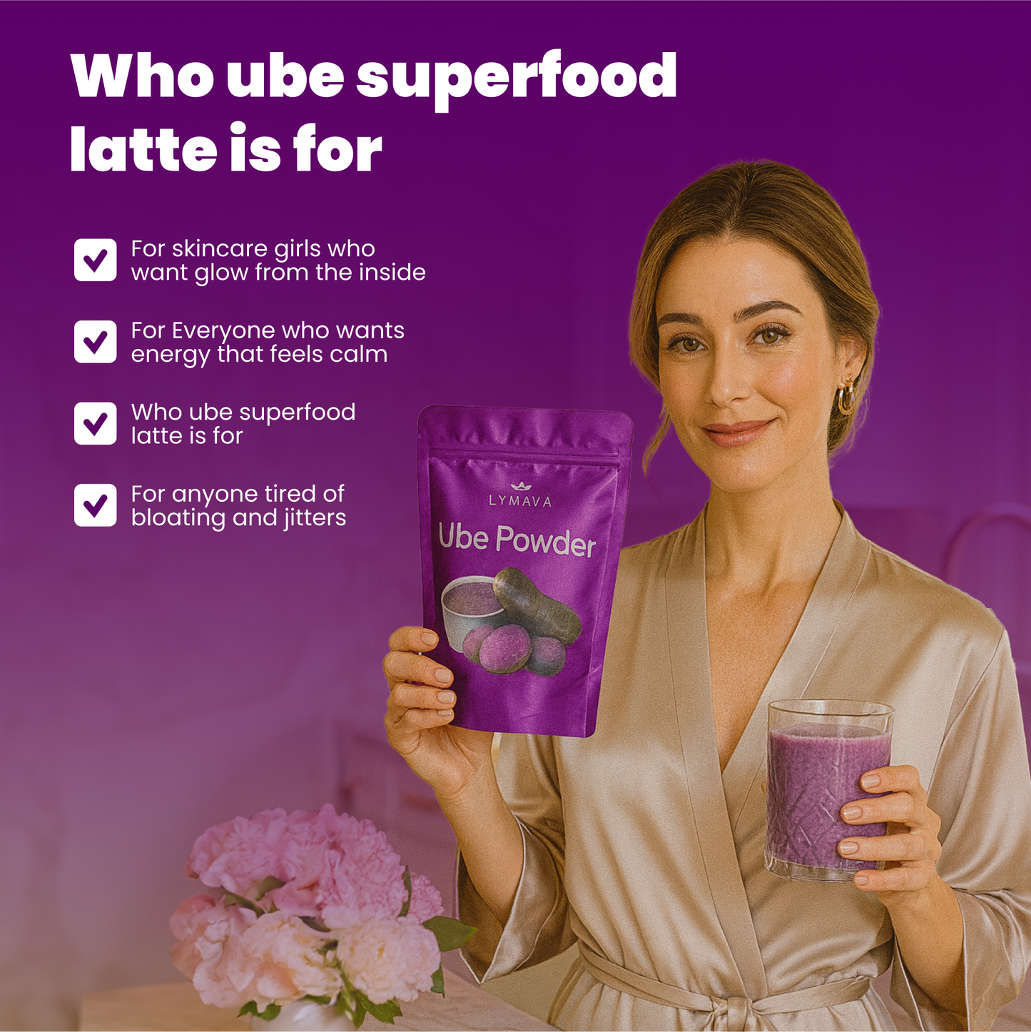 Lymava Natural Ube Glow Powder